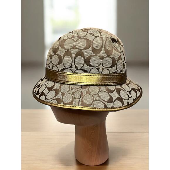 Y2K Coach Signature Buckle Fedora Hat Size P/S main image 6